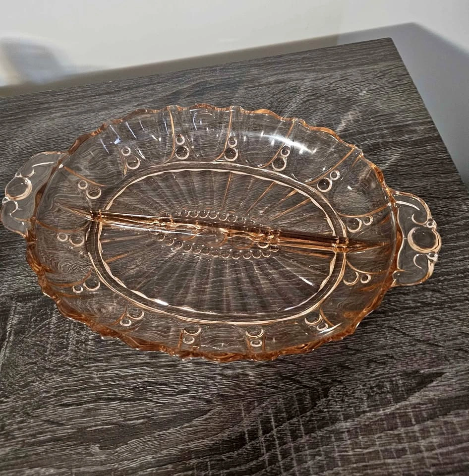 Vintage Anchor Hocking Divided Relish Dish