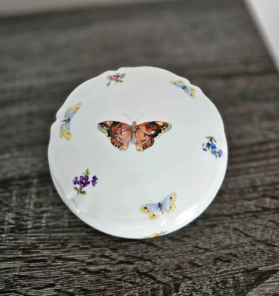 🦋 Vintage Limoges France Butterfly Trinket Dish 🦋
