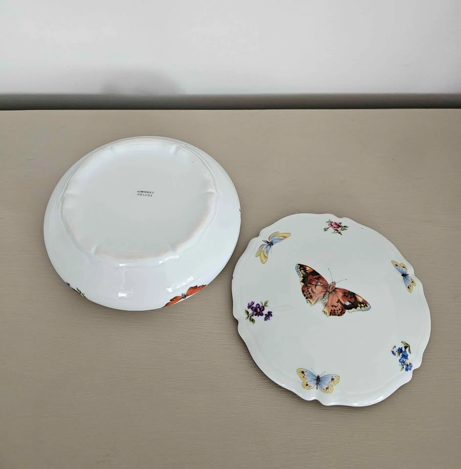 🦋 Vintage Limoges France Butterfly Trinket Dish 🦋 - photo 5
