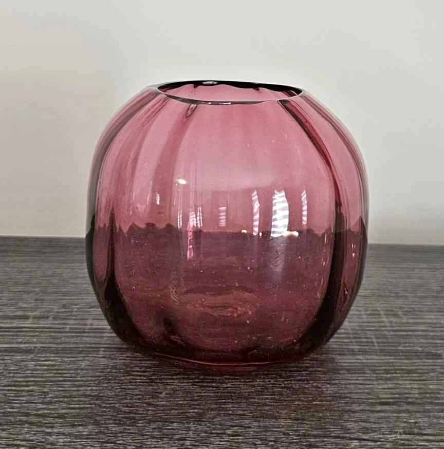 Cranberry Glass vase/Bowl