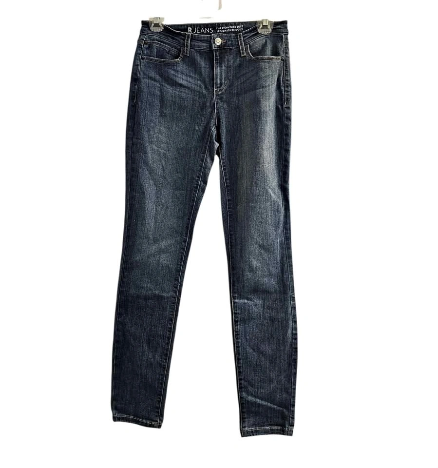 Reitmans The Signature Soft Skinny Jeans in Dark Blue
