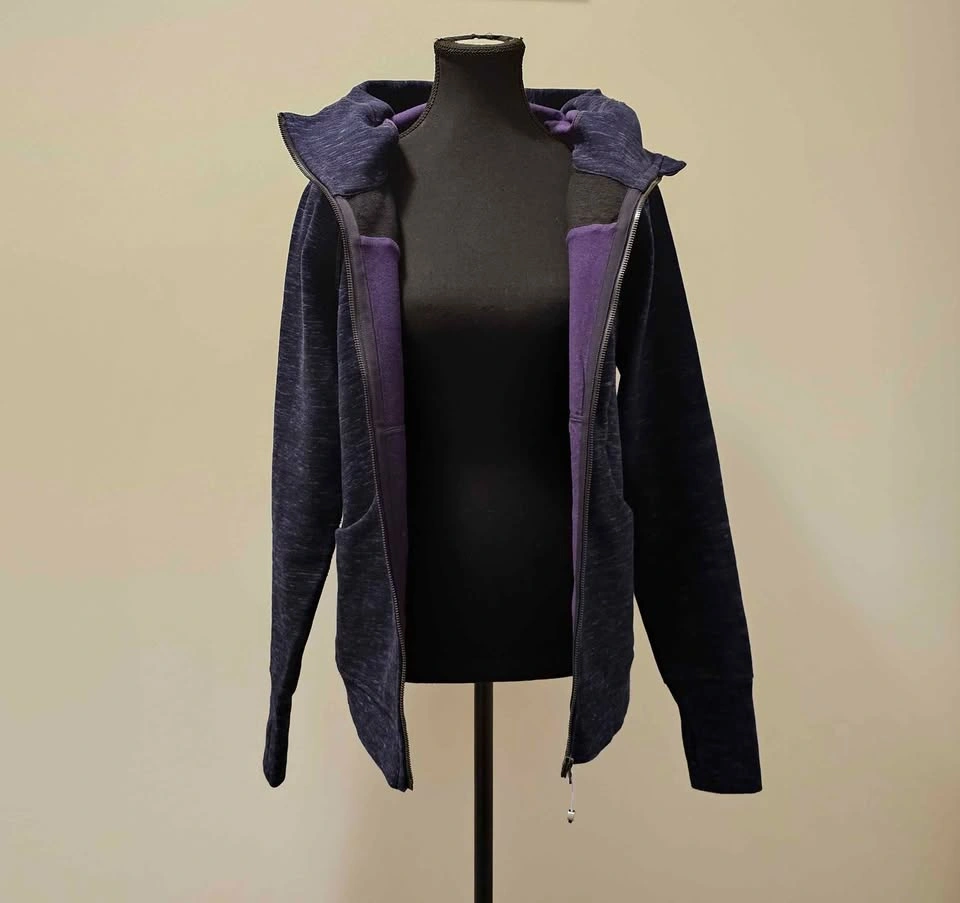 Lululemon Athletica Navy/Purple Full-Zip Scuba Hoodie - photo 3