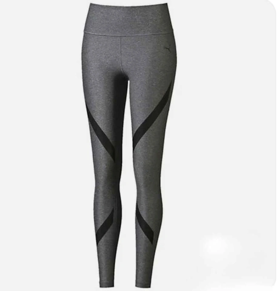 Puma Gray High-Waist Chevron Accent Leggings - photo 2