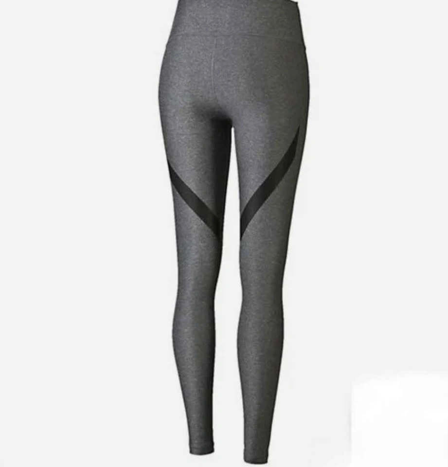 Puma Gray High-Waist Chevron Accent Leggings - photo 3