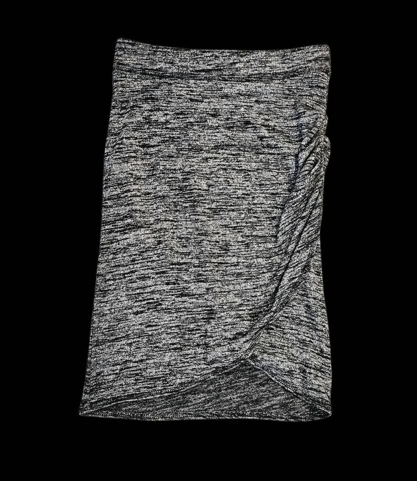 Wilfred Black/Gray Tulip Wrap Midi Skirt - photo 2