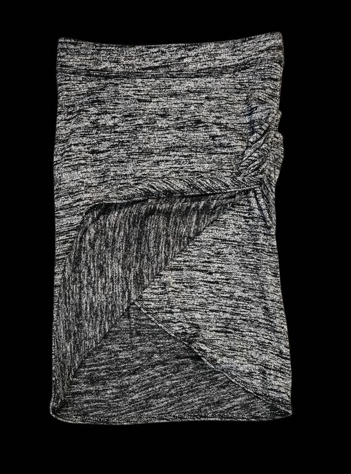 Wilfred Black/Gray Tulip Wrap Midi Skirt - photo 3
