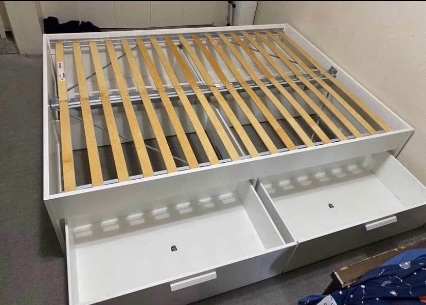 Queen Bed Frame with Storage - photo 2