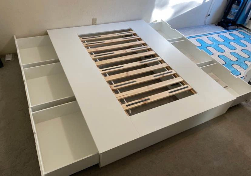 NORDLI queen Bed with 6 hydraulic drawers - photo 2