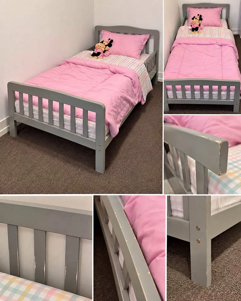 Lennox Florence Grey Toddler Bed