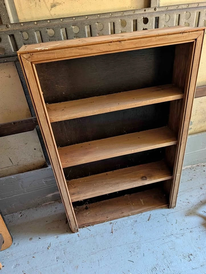 Wooden shelf, book shelf