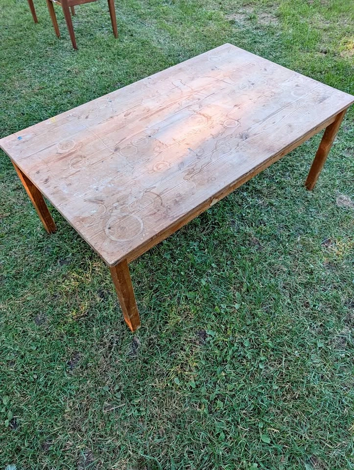 Wood coffee table, craft table