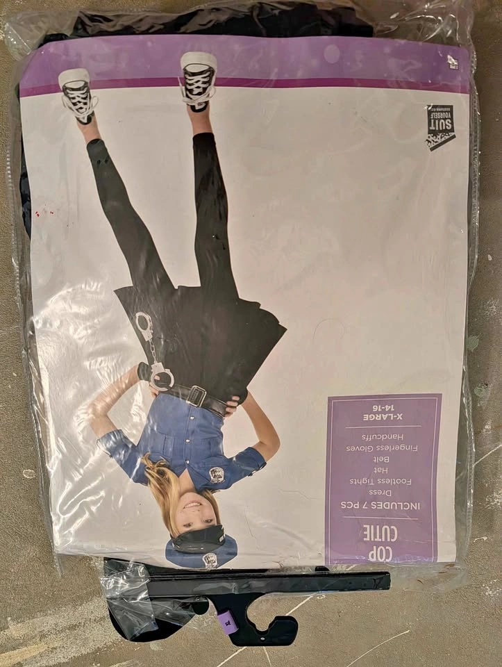XL 14-16 years girl cop costume