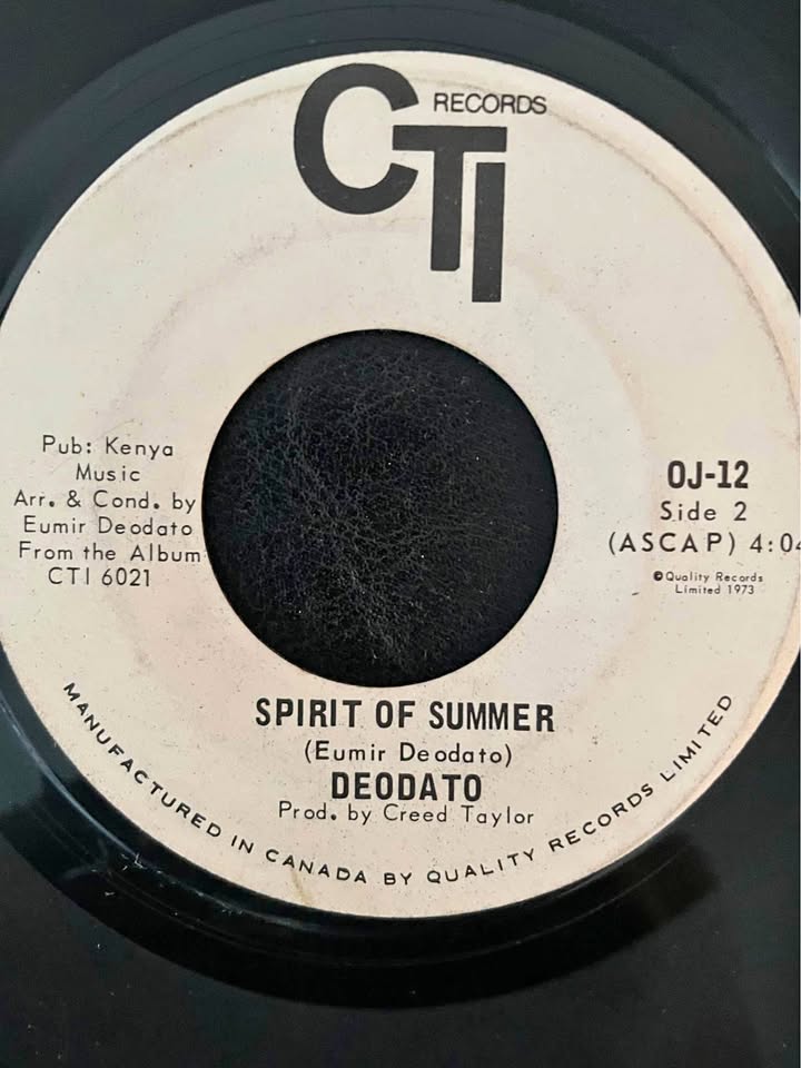 Deodato 7” Vinyl (CTI OJ‑12, 1973)