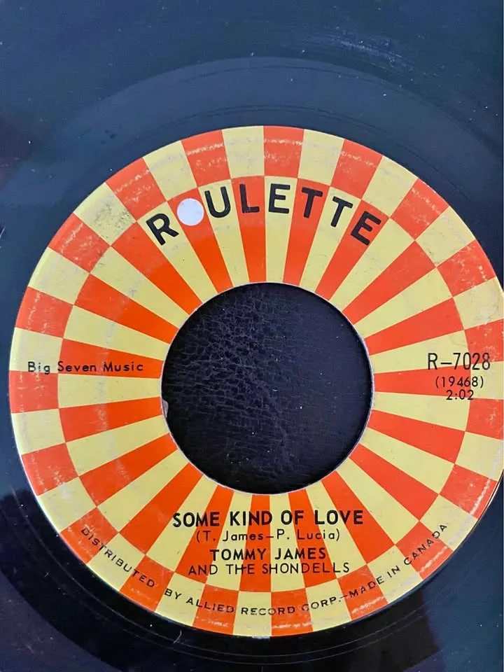 Tommy James 45: Some Kind of Love / Crimson & Clover thumbnail