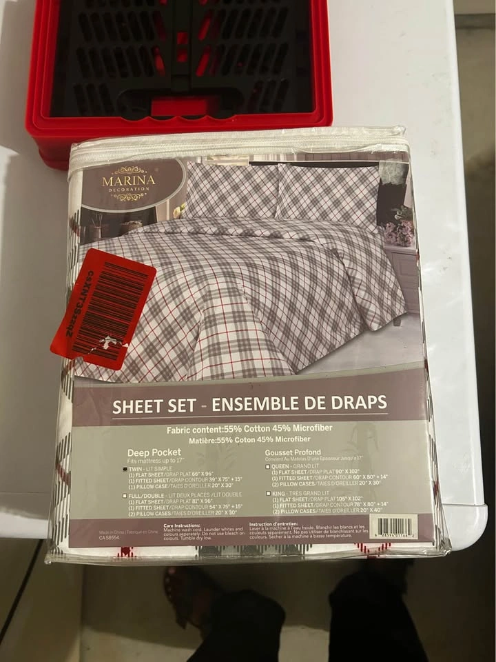 Marina Decoration 600 Thread Count Twin Sheet Set - photo 2