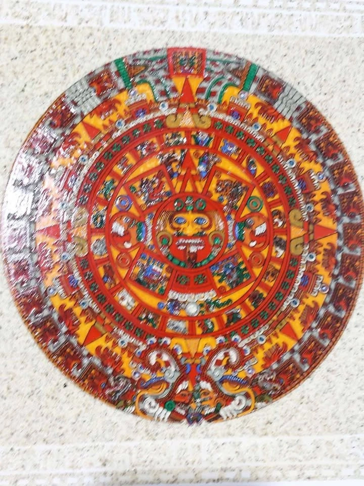 Aztec Mayan Calendar handmade poster - photo 2