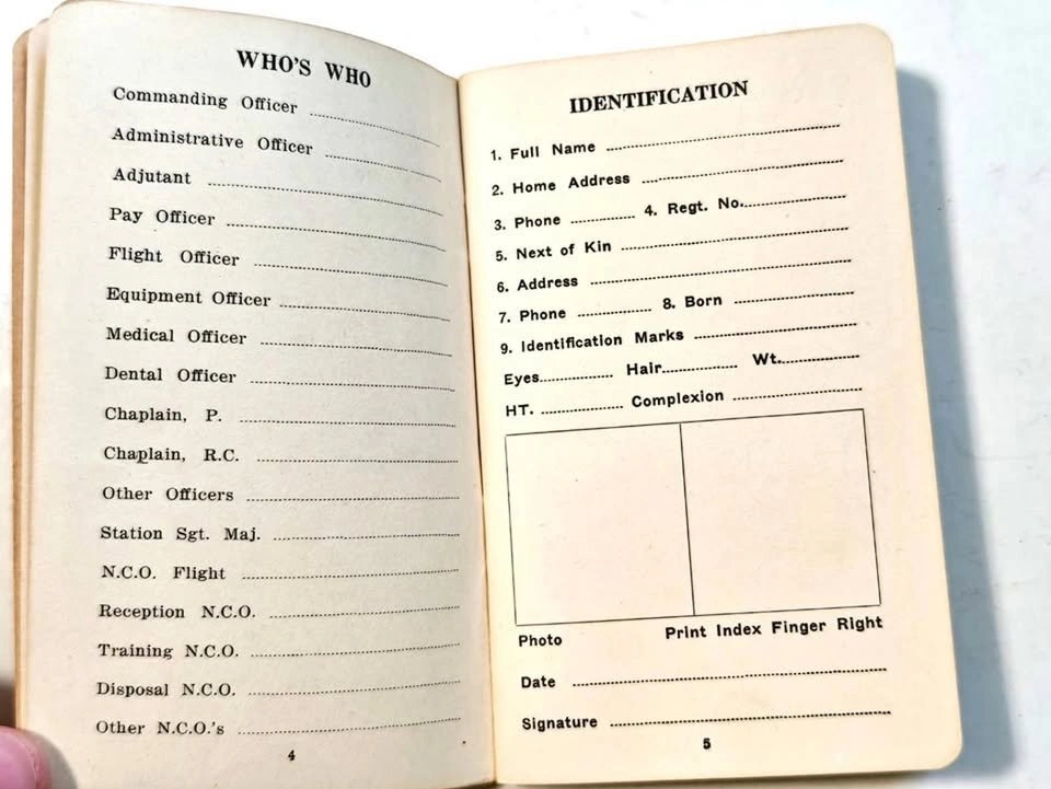 WW2 pocket guide for trainers at No.2 Manning depot - photo 4