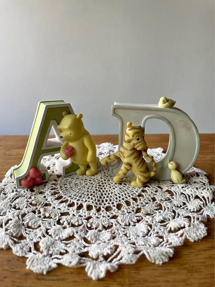 Michel & Company Winnie the Pooh and Tigger Alphabet Letters A a