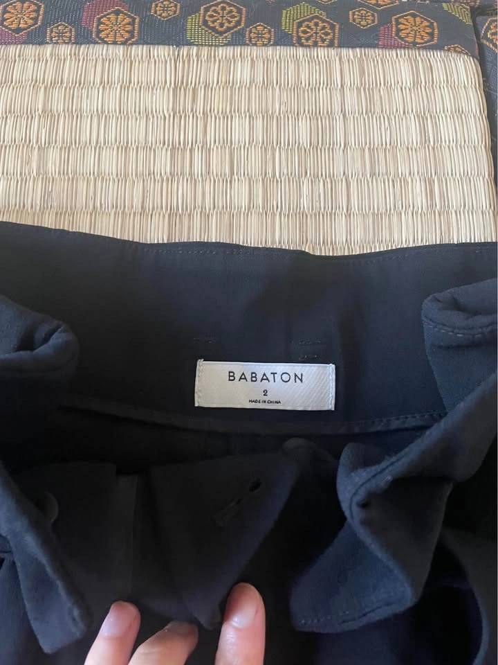 Babaton Black Tie-Waist Shorts Aritzia Small Size 2 - photo 2
