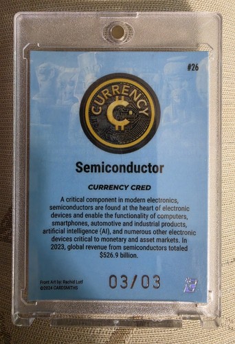 Cardsmiths Currency Series 4 #26 Semiconductor OMEGA SNOWFLAKE 3 - photo 2