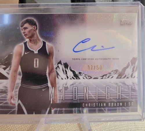 2023 Topps Midnight Horizon Christian Braun Auto /50