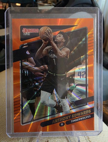 Anthony Edwards 2021-22 Donruss Orange Lazer #175