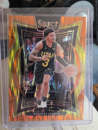 2024-25 Panini Select Keyonte George #49 Orange Flash Prizm