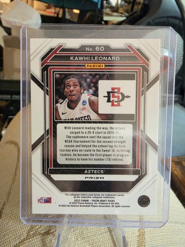 Panini 2023-24 Prizm Draft Picks Kawhi Leonard #60 Red Cracked I - photo 2