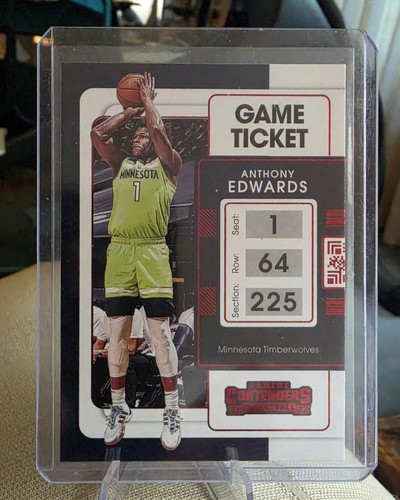 Anthony Edwards #5 2021-22 Panini Contenders Game Ticket Red