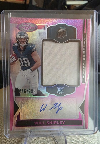 2024 Certified Rookie Freshman Fabric Pink RPA Will Shipley /299
