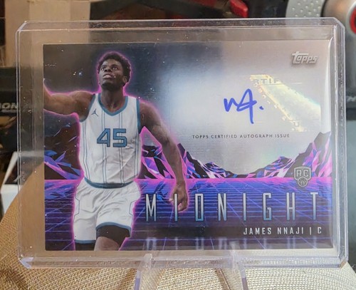 2023-24 Topps Midnight #RHS-JN James Nnaji Rookie Horizon Signat