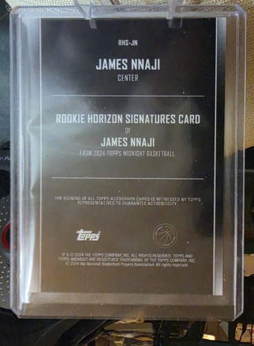 2023-24 Topps Midnight #RHS-JN James Nnaji Rookie Horizon Signat - photo 2