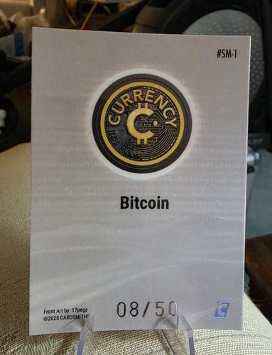 2025 Cardsmiths Currency Summer #SM-1 Bitcoin SILVER GEMSTONE 08 - photo 2