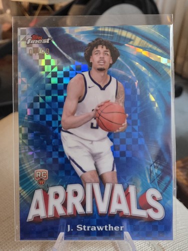 Julian Strawther 2023-24 Topps Finest Arrivals X-Fractor Blue /9