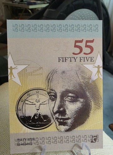 2025 Cardsmiths Space Galactic Edition 55 Leonardo Da Vinci - photo 2