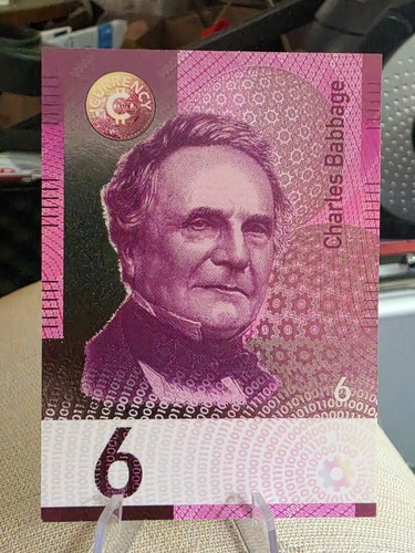 Cardsmiths Currency Series 4 Cold Foil - CHARLES BABBAGE