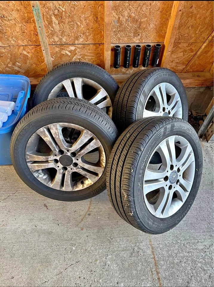 Mercedes-Benz 16" Wheels with 205/55 R16 Tires