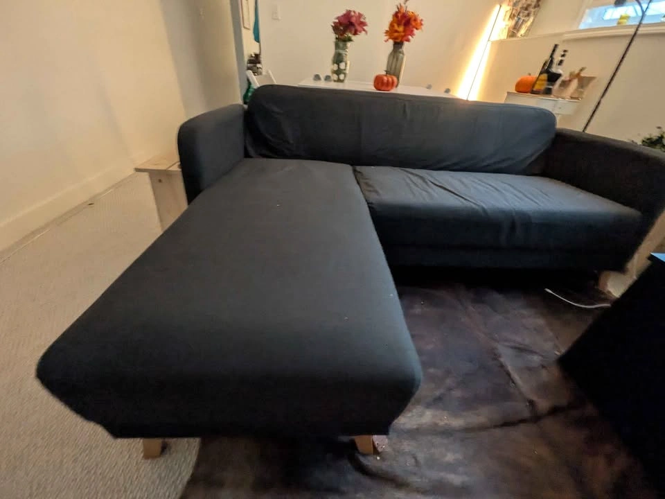 Ikea linanäs 3-seat sofa with chaise longue - photo 3