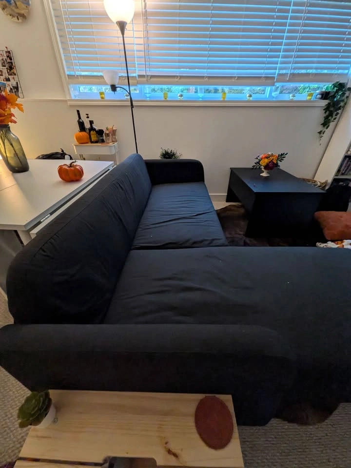 Ikea linanäs 3-seat sofa with chaise longue - photo 4
