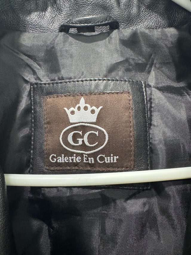 Galerie en Cuir Women's Black Leather Biker Jacket L - photo 2