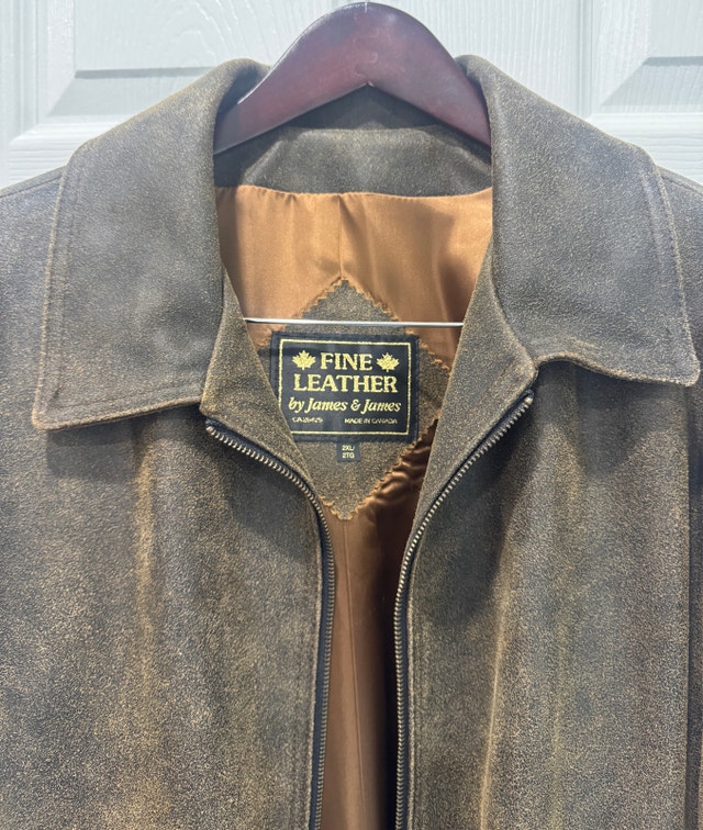 Fine Leathers by James & James Leather Jacket XXL BNWT Canada - photo 3