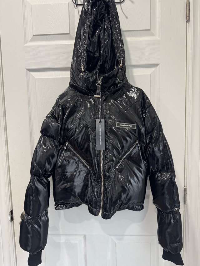 Maniere De Voir Women's Shiny Puffer Jacket Size 8 Tags On