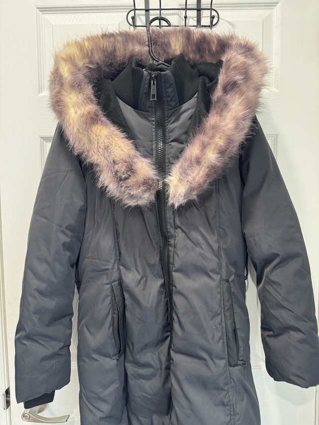 J.Style Women's Fur Jacket Size S Fits M 9/10 Condition