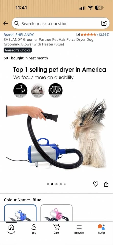 SHELANDY Groomer Partner Pet Hair Force Dryer - photo 2
