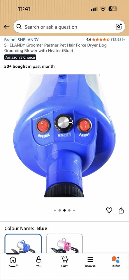 SHELANDY Groomer Partner Pet Hair Force Dryer - photo 3