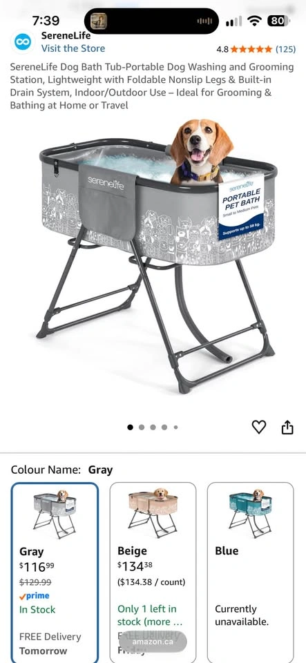 SereneLife Tub-Portable Dog Washing and Grooming Station - photo 2