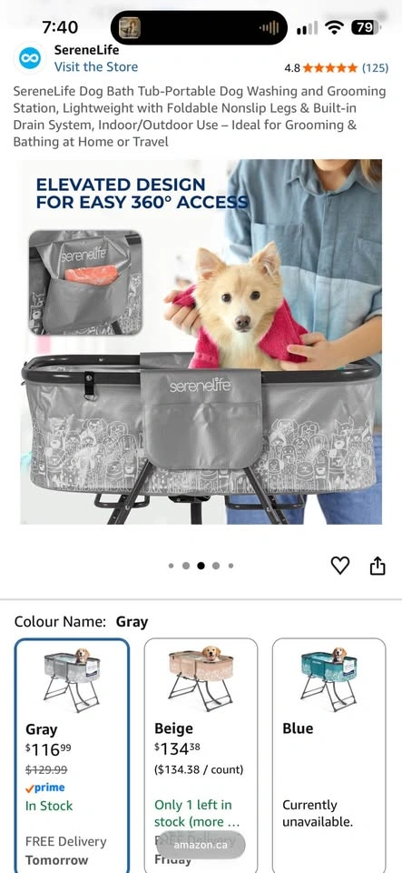 SereneLife Tub-Portable Dog Washing and Grooming Station - photo 4