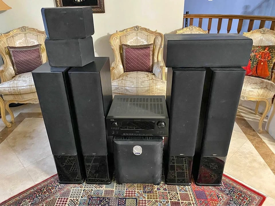 Energy 7.1 Surround Sound Speakers, Subwoofer and Denon Receiver