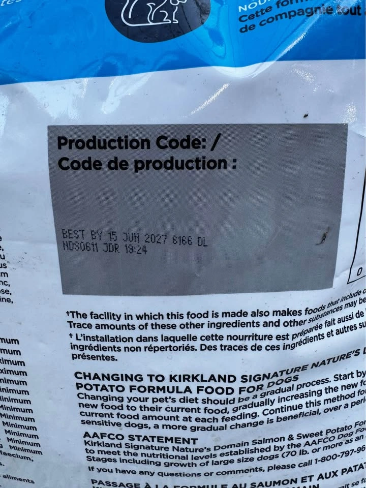 Kirkland Dog Food 15.8kg (35 lb) - Brand New (exp 15 JUN 2027) - photo 5
