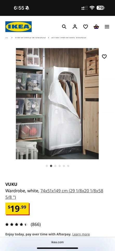 IKEA VUKU Portable Wardrobe Closet - (5 Available) - photo 2